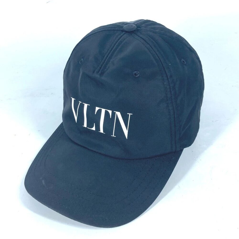 VALENTINO Bicolor Logo VLTN hat cap baseball cap Nylon Black/White